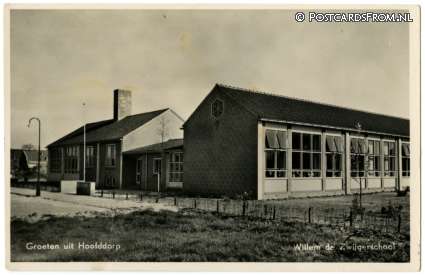 ansichtkaart: Hoofddorp, Willem de Zwijgerschool