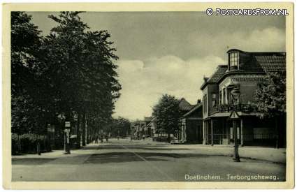 ansichtkaart: Doetinchem, Terborgscheweg hoek Emmastraat