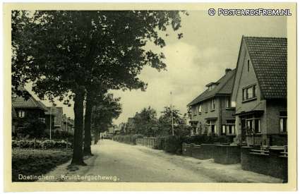 Doetinchem, Kruisbergscheweg ansichtkaart: Doetinchem, Kruisbergscheweg
