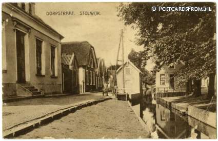 ansichtkaart: Stolwijk, Dorpstraat