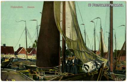 ansichtkaart: Volendam, Haven