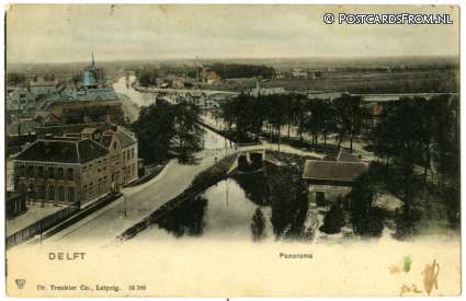 ansichtkaart: Delft, Panorama. Haagweg