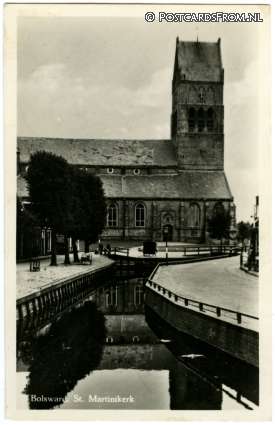ansichtkaart: Bolsward, St. Martinikerk