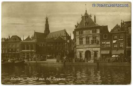 ansichtkaart: Haarlem, Gezicht aan het Spaarne