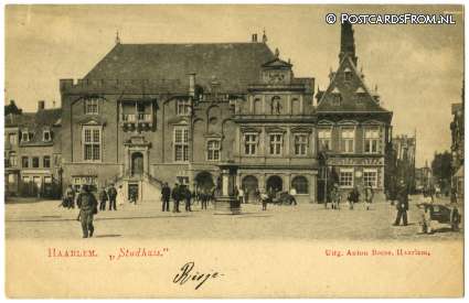 ansichtkaart: Haarlem, Stadhuis