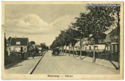 ansichtkaart: Haren GN, Meerweg