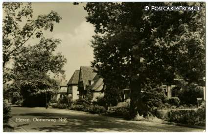 ansichtkaart: Haren GN, Oosterweg N.Z.