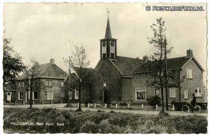 ansichtkaart: Haulerwijk, Ned. Herv. Kerk