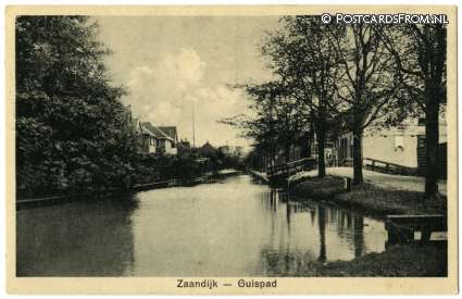 ansichtkaart: Zaandijk, Guispad