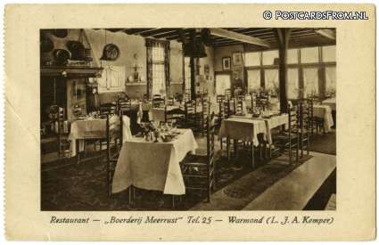 ansichtkaart: Warmond, Restaurant 'Boerderij Meerrust'
