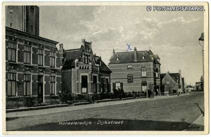 ansichtkaart: Honselersdijk, Dijkstraat