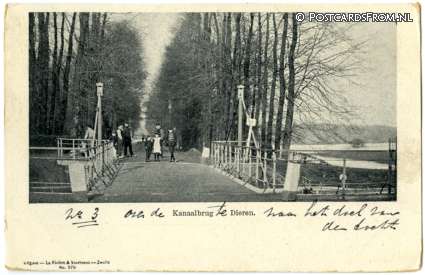 ansichtkaart: Dieren, Kanaalbrug