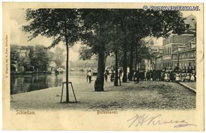 ansichtkaart: Schiedam, Buitenhaven