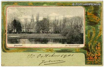 ansichtkaart: Haarlem, De Schotersingel