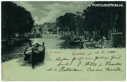 ansichtkaart: Haarlem, Het Spaarne