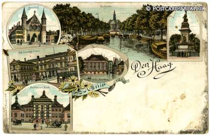 ansichtkaart: 's-Gravenhage, Souvenir