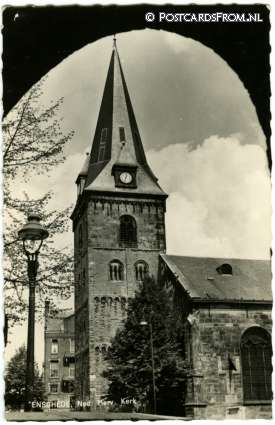 ansichtkaart: Enschede, Ned. Herv. Kerk