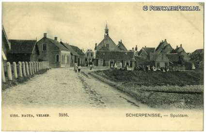 ansichtkaart: Scherpenisse, Spuidam