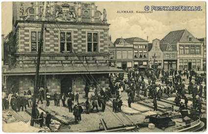 ansichtkaart: Alkmaar, Kaasmarkt
