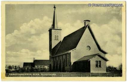ansichtkaart: Slootdorp, Gereformeerde Kerk