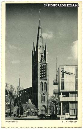 ansichtkaart: Hilversum, St. Vituskerk