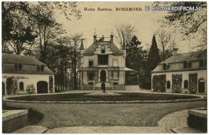ansichtkaart: Roermond, Huize Hattem