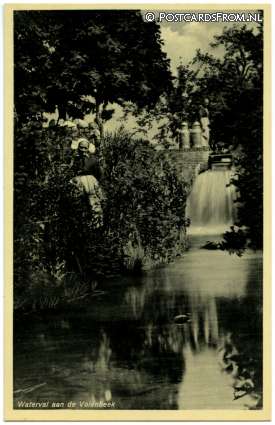 ansichtkaart: Ermelo, Waterval aan de Volenbeek