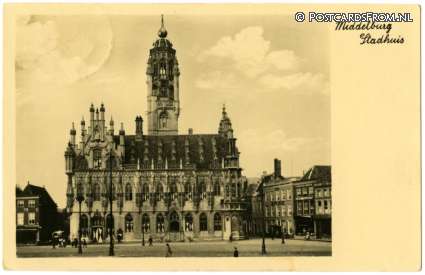 Middelburg, Stadhuis ansichtkaart: Middelburg, Stadhuis