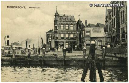 ansichtkaart: Dordrecht, Merwekade