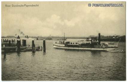 ansichtkaart: Dordrecht, Veer Dordrecht-Papendrecht