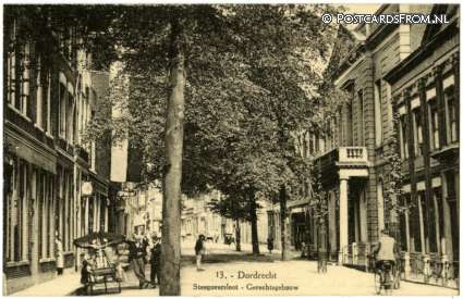 ansichtkaart: Dordrecht, Steegoversloot - Gerechtsgebouw