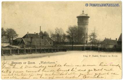 ansichtkaart: Bergen op Zoom, Watertoren