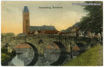 ansichtkaart: Roermond, Steenenbrug