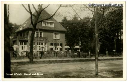 ansichtkaart: Soest, Hotel v.d. Brink