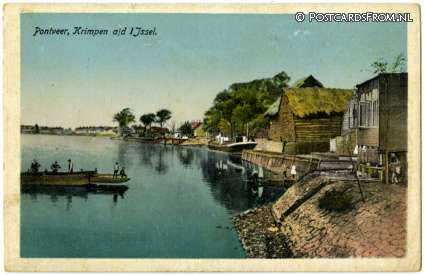 ansichtkaart: Krimpen ad IJssel, Pontveer