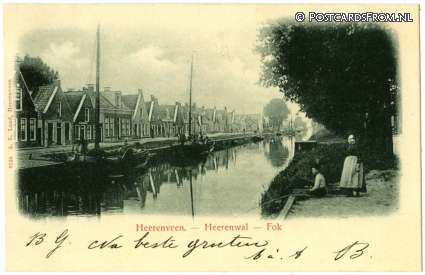ansichtkaart: Heerenveen, Heerenwal - Fok