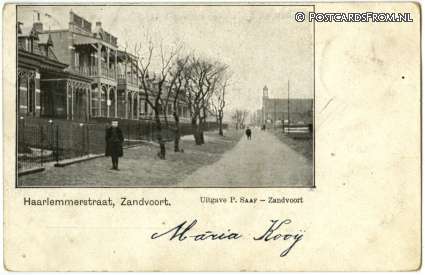 ansichtkaart: Zandvoort, Haarlemmerstraat