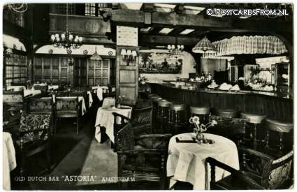 ansichtkaart: Amsterdam, Old Dutch Bar 'Astoria'