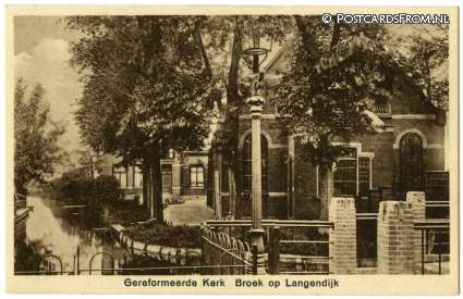 ansichtkaart: Broek op Langedijk, Gereformeerde Kerk