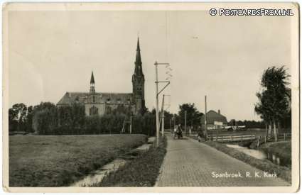 ansichtkaart: Spanbroek, R.K. Kerk