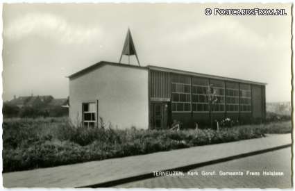 ansichtkaart: Terneuzen, Kerk Geref. Gemeente Frans Halslaan
