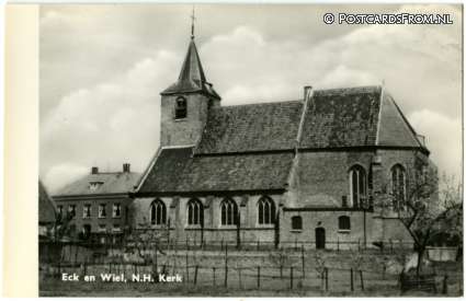 ansichtkaart: Eck en Wiel, N.H. Kerk