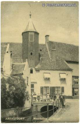 ansichtkaart: Amersfoort, Muurhuizen 't Sluisje