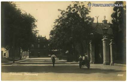 ansichtkaart: Enkhuizen, Stationsweg