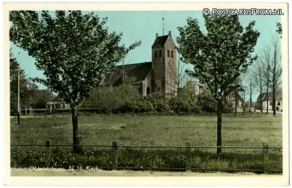 ansichtkaart: Oldeberkoop, N.H. Kerk