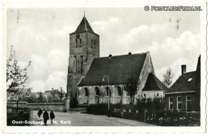 ansichtkaart: Oost-Souburg, N.H. Kerk