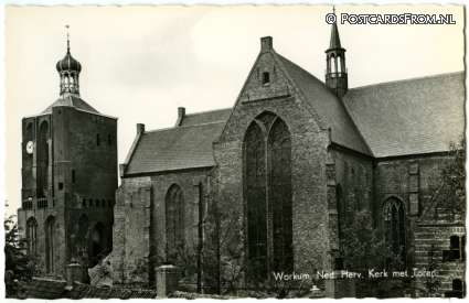 ansichtkaart: Workum, Ned. Herv. Kerk met Toren