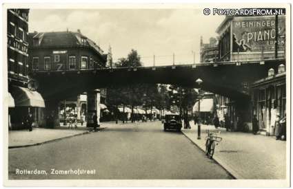 ansichtkaart: Rotterdam, Zomerhofstraat