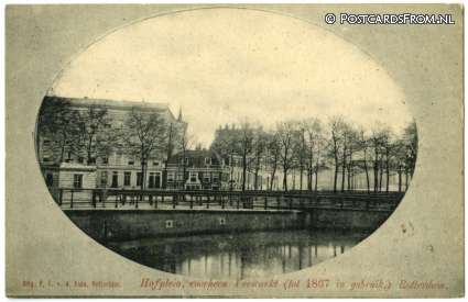 ansichtkaart: Rotterdam, Hofplein, voorheen Veemarkt, tot 1867 in gebruik