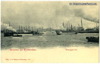 ansichtkaart: Rotterdam, Maasgezicht